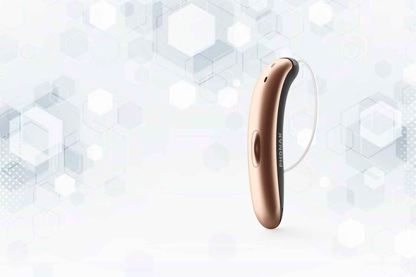 Phonak Audeo Lumity Slim hearing aid in Sandalwood